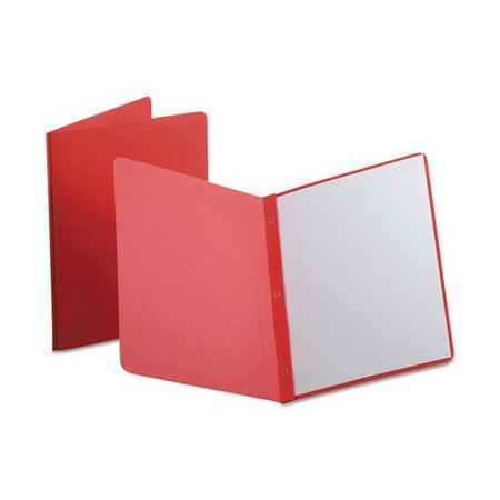 Tops Business Forms Oxford, Report Cover, 3 Fasteners, Panel And Border Cover, Letter, Red, 25PK 52511